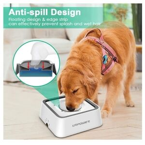 New! Large Capacity Dog Water Bowl No Spill Pet Water Dispenser Travel